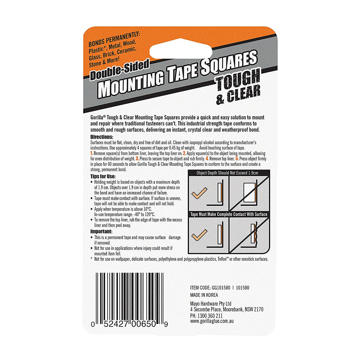 The Gorilla Glue Company Double-sided Tape